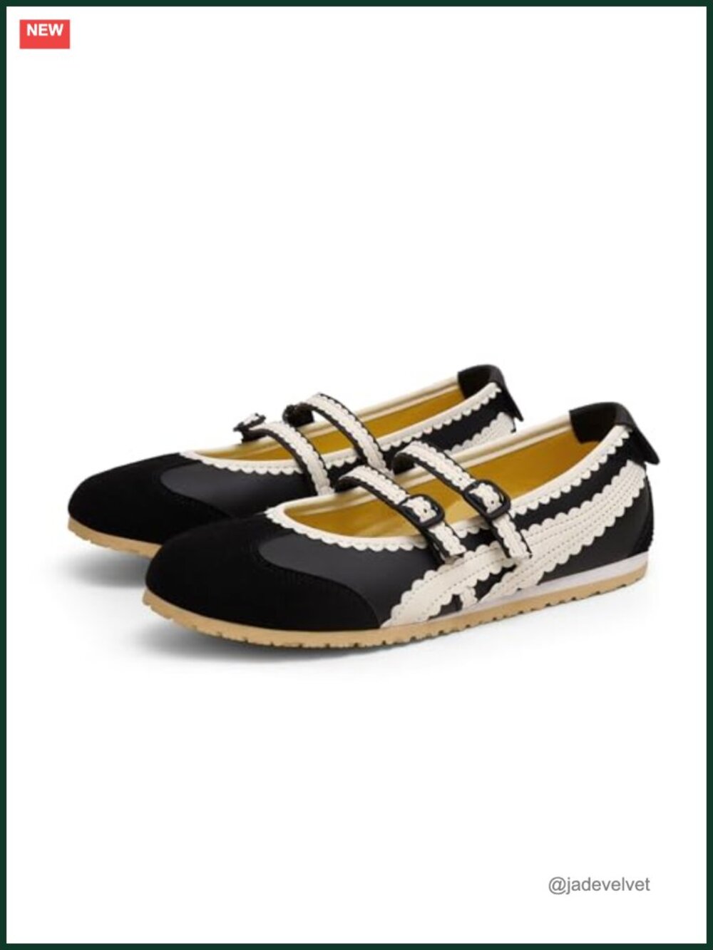 Women's Ballet Sneakers Mary Jane Flats Walking Shoes Slip On Elastic Straps